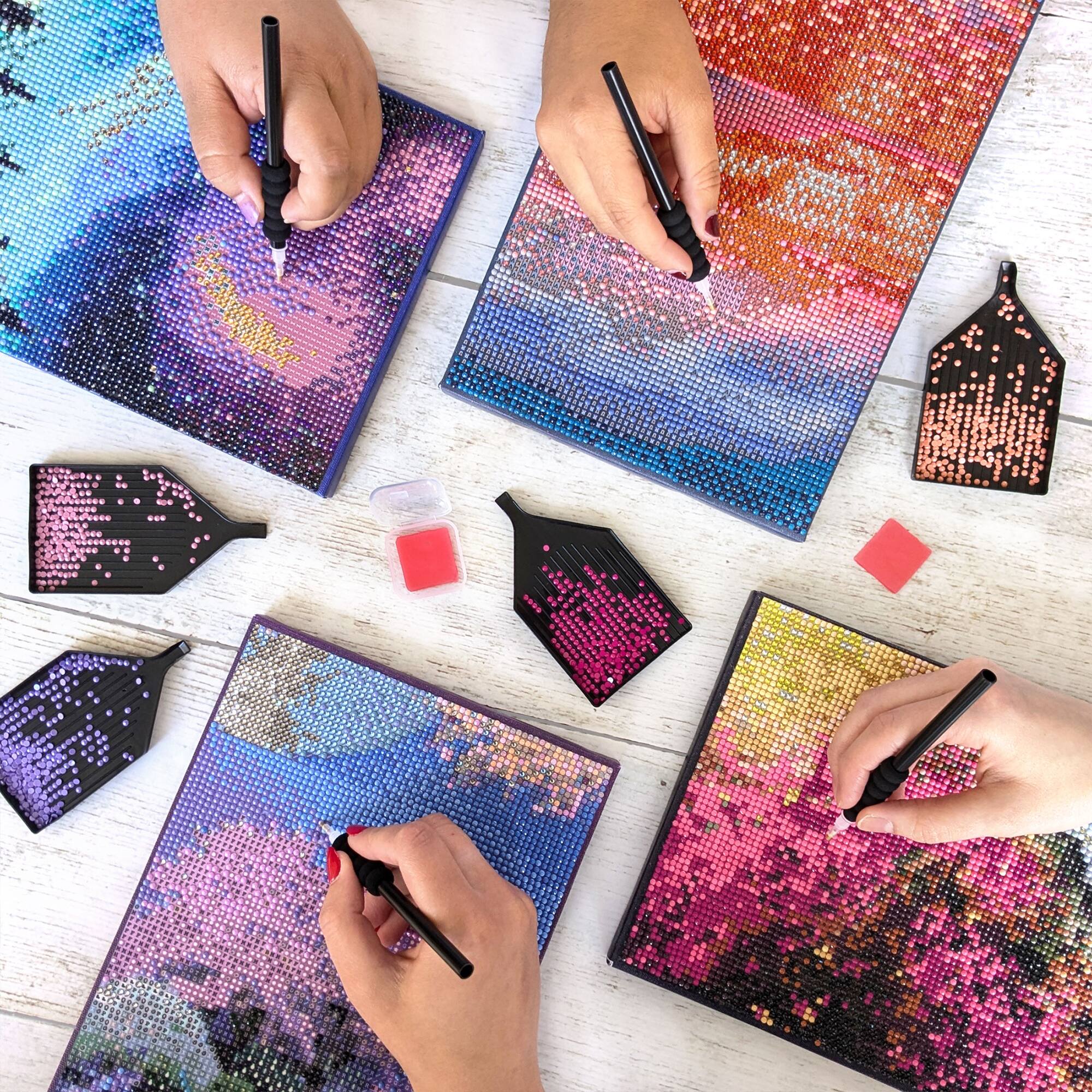 ArtSkills® Brilliant Art Northern Lights Stretched Canvas Diamond Painting Kit